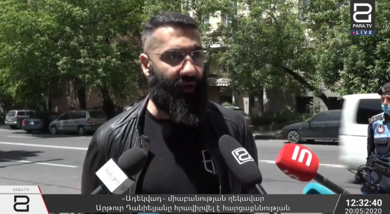 «Ադեկվադ» միաբանության ղեկավար Արթուր Դանիելյանը հրավիրվել է հարցաքննության